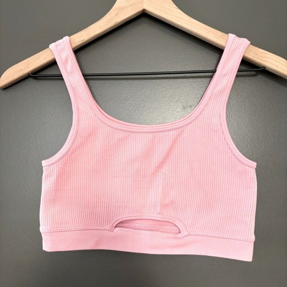 Aéropostale Seriously Soft Seamless Baby Pink Keyhole Bralette Size S - Picture 2 of 4